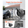 VEVOR Pressure Washer Hose Reel, 50 ft x 3/8 inch Retractable Power Heavy-Duty Steel Washer Hose Reel, 4000PSI Max, Auto-Rewinding, Flexible Wall/Floor Mounted for Car Washing,Garden,Floor Cleaning