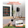 VEVOR Pressure Washer Hose Reel, 50 ft x 3/8 inch Retractable Power Heavy-Duty Steel Washer Hose Reel, 4000PSI Max, Auto-Rewinding, Flexible Wall/Floor Mounted for Car Washing,Garden,Floor Cleaning