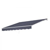 VEVOR Manual Retractable Awning, 11.5' x 9.8' Outdoor Patio Awning Retractable Sun Shade, Patio Door Window Water-Resistant Polyester Sunshade Shelter with Crank Handle for Deck, Balcony, Yard, Gray