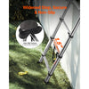 VEVOR Telescoping Ladder, 8.5ft Stainless Steel Lightweight Extension Ladder, Multi-Button Retraction Collapsible Ladders, 330LBS Capacity & Non-Slip Feet, Portable 9-Step Ladders for Home, RV, Loft