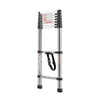 VEVOR Telescoping Ladder, 8.5ft Stainless Steel Lightweight Extension Ladder, Multi-Button Retraction Collapsible Ladders, 330LBS Capacity & Non-Slip Feet, Portable 9-Step Ladders for Home, RV, Loft