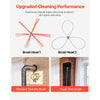 VEVOR Chimney Sweep Kit, 39 ft Maximum Extendable Length Chimney Brush, Chimney Cleaner Sweeper with Dual Brush Heads & Bristle Replacements, Fireplace Cleaning Tool for Square, Rectangle Chimneys