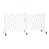 VEVOR Double Expandable Barricades, 18FT Expandable Safety Barrier, 0-180° Rotatable Mobile Barricade with Locking Casters, Portable Folding Security Gate Traffic Fence for Patio Garden Stairway