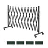 VEVOR Expandable Barricade, 11FT Expandable Safety Barrier, Flexible Mobile Barricade with Locking Casters, Portable Folding Security Gate Metal Traffic Fence for Patio Garden Stairway