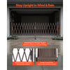 VEVOR Double Expandable Barricades, 20FT Expandable Safety Barrier, Flexible Mobile Barricade with Locking Casters, Portable Folding Security Gate Metal Traffic Fence for Patio Garden Stairway