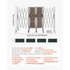 VEVOR Double Expandable Barricades, 20FT Expandable Safety Barrier, Flexible Mobile Barricade with Locking Casters, Portable Folding Security Gate Metal Traffic Fence for Patio Garden Stairway