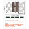 VEVOR Double Expandable Barricades, 27FT Expandable Safety Barrier, 0-180° Rotatable Mobile Barricade with Locking Casters, Portable Folding Security Gate Traffic Fence for Patio Garden Stairway