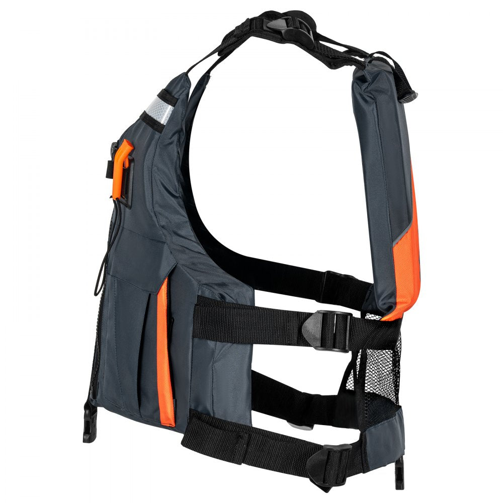 VEVOR Life Vest for Watersports (PFD), Life Jacket with Waterproof Nylon & 96N Buoyancy, Life Vest/Jacket for Any Water Activity-Fishing, Kayaking, Surfing and More, Men and Women L