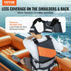 VEVOR Life Vest for Watersports (PFD), Life Jacket with Waterproof Nylon & 110N Buoyancy, Life Vest/Jacket for Any Water Activity-Fishing, Kayaking, Surfing and More, Men and Women XL