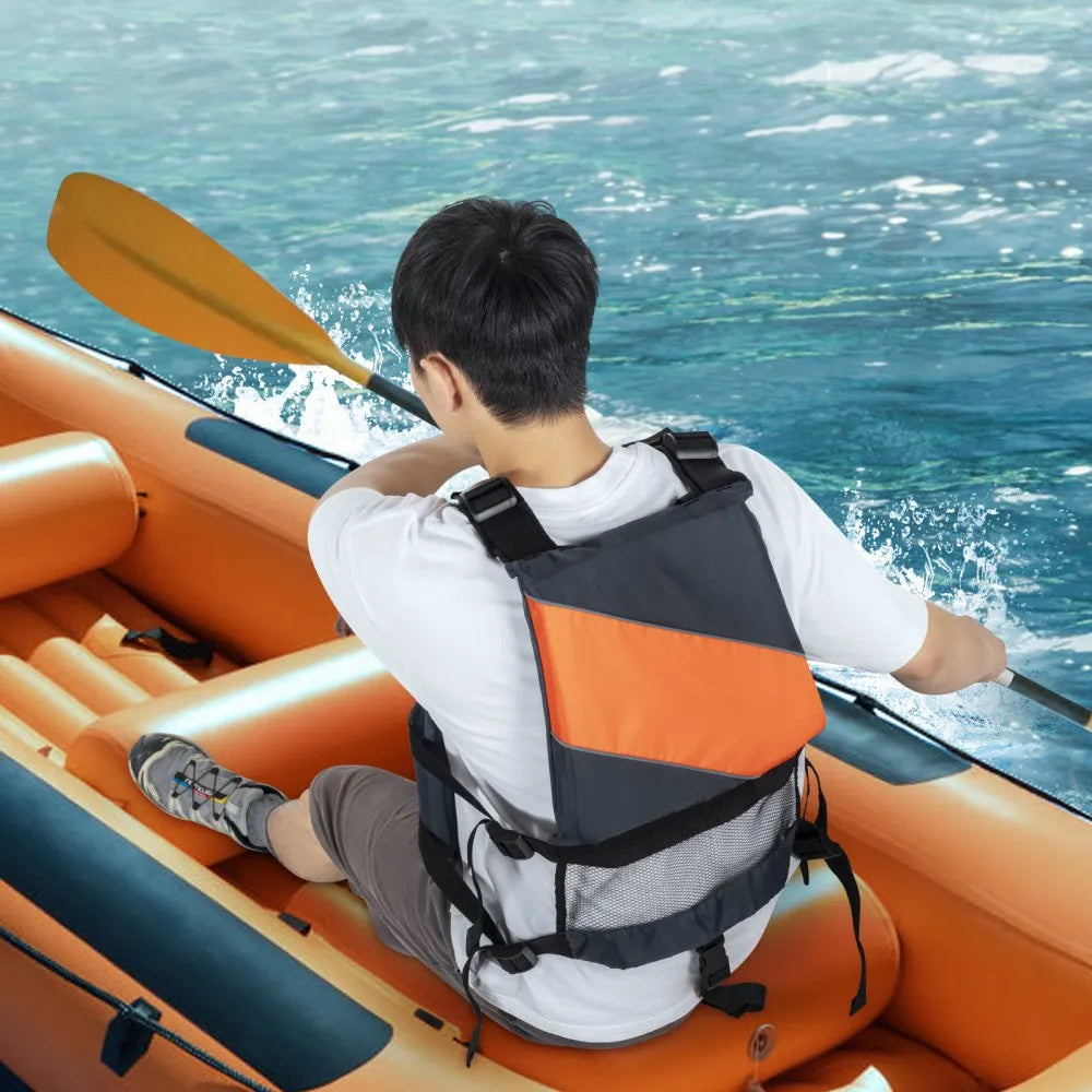 VEVOR Life Vest for Watersports (PFD), Life Jacket with Waterproof Nylon & 85N Buoyancy, Life Vest/Jacket for Any Water Activity-Fishing, Kayaking, Surfing and More, Men and Women M