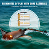 VEVOR Remote Control Manta Ray Toy, 2.4GHz High Simulation Robot Manta Ray with Light, 2 Rechargeable Batteries, for Pool, Bathtub or Lake, Swimming RC Boat Toy for 6+ Year Old Boys and Girls Gift