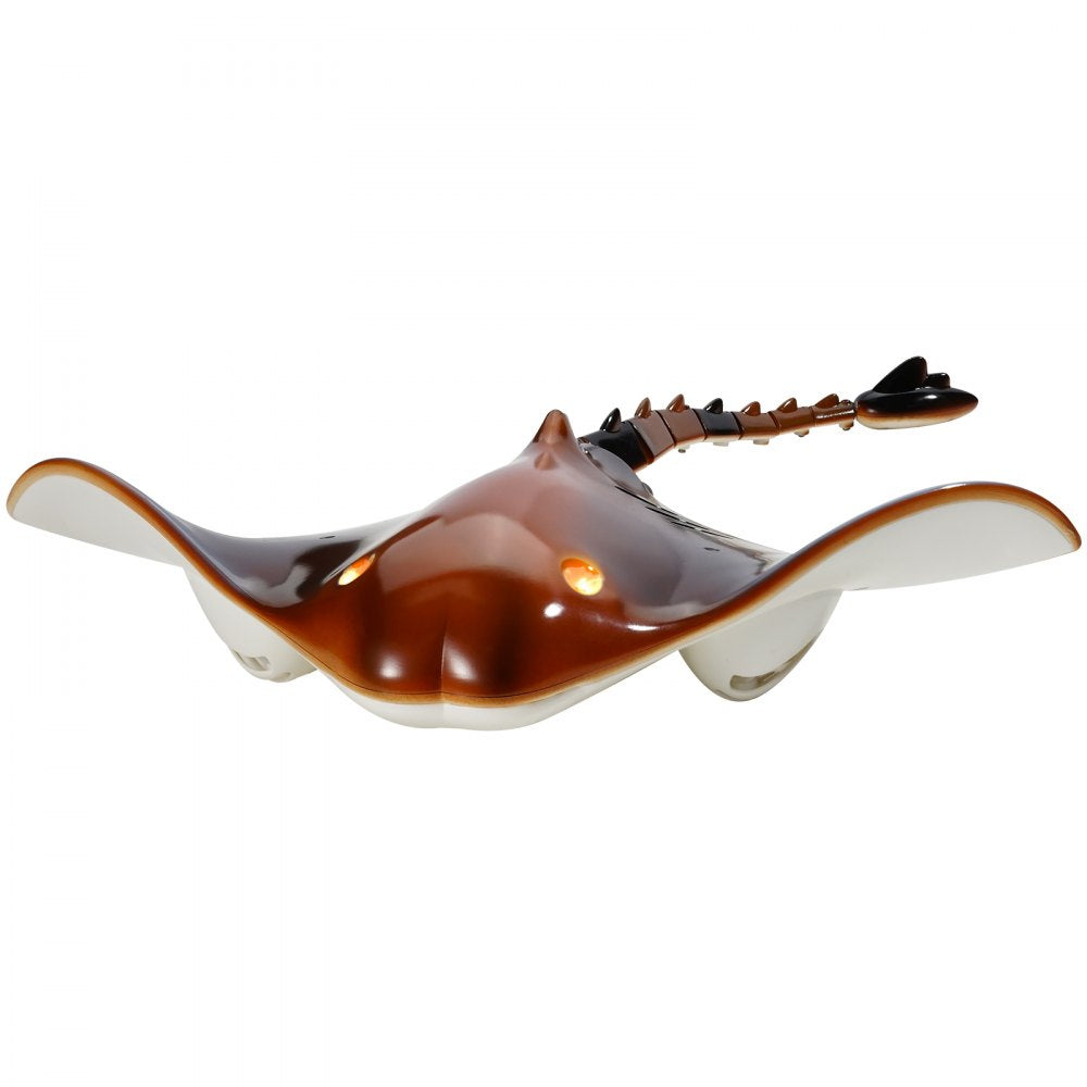 VEVOR Remote Control Manta Ray Toy, 2.4GHz High Simulation Robot Manta Ray with Light, 2 Rechargeable Batteries, for Pool, Bathtub or Lake, Swimming RC Boat Toy for 6+ Year Old Boys and Girls Gift