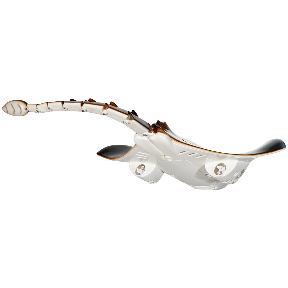 VEVOR Remote Control Manta Ray Toy, 2.4GHz High Simulation Robot Manta Ray with Light, 2 Rechargeable Batteries, for Pool, Bathtub or Lake, Swimming RC Boat Toy for 6+ Year Old Boys and Girls Gift