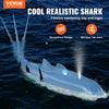 VEVOR Remote Control Shark Toy, 2.4GHz High Simulation Shark RC Boat for Swimming Pool Bathroom, Electric RC Shark Fish Toy with 2 Batteries, Light & Spray Water Function for 6+ Year Old Boys & Girls