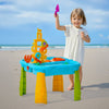 VEVOR Sand and Water Table for Toddlers, Kids Activity Sensory Table, Outdoor Sand Water Playset with 11PCS Toy Accessories & Umbrella, Summer Water Activity Table for 3+ Years Boys Girls, Ideal Gift