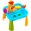 VEVOR Sand and Water Table for Toddlers, Kids Activity Sensory Table, Outdoor Sand Water Playset with 11PCS Toy Accessories & Umbrella, Summer Water Activity Table for 3+ Years Boys Girls, Ideal Gift