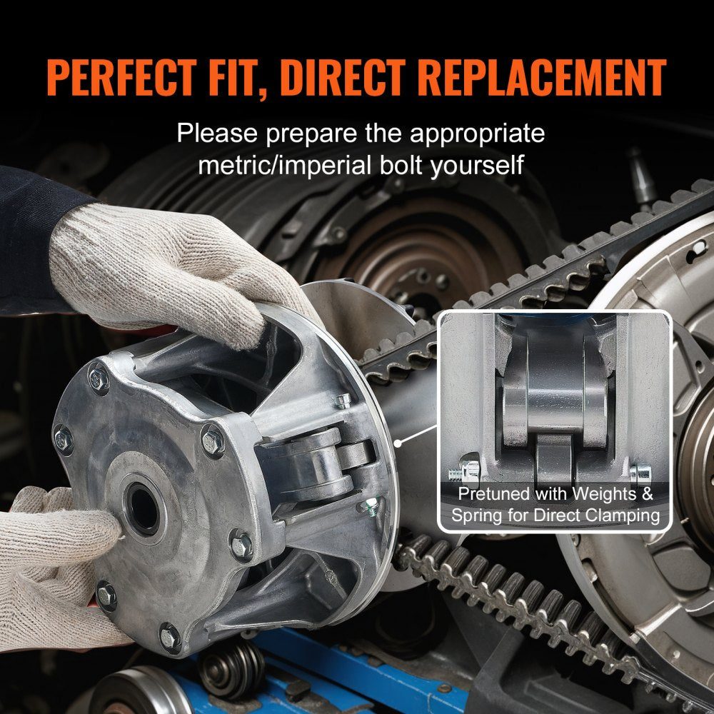 VEVOR Primary Drive Clutch for Polaris Sportsman 500 4x4 1998-2005, Primary Clutch EBS Type with Weights and Springs, Dynamic Balancing Treatment, Replace# 1321706