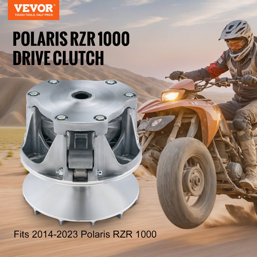 VEVOR Primary Drive Clutch Fits for Polaris RZR 1000 2014-2023, Drive Clutch Assembly 1.24" Bore with Weights and Spring, Replace# 1323068