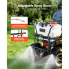 VEVOR ATV Spot Sprayer 15.9 Gal/60L 12V Pump ATV/UTV Broadcast Sprayer, for Garden Farm, 1.9 GPM Flow Rate, Adjustable 0-72 PSI, Weed Spray with Brass Nozzle, Boom, Water Tank, 20 ft Hose, White