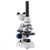 VEVOR Trinocular Microscope, 40-5000X Magnification, Professional Compound Microscope for Adult with Phone Adapter, LED Light, Aluminum Alloy Body, for Lab, School, Home, Education