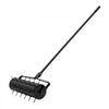 VEVOR Rolling Lawn Aerator, 21-inch Heavy-Duty Manual Rolling Aerator Lawn with Detachable Handle and 33 Iron Spikes, Rolling Lawn Aeration Tool for Garden Patio Yard Compacted Soils and Lawns, Black