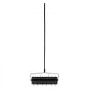 VEVOR Rolling Lawn Aerator, 21-inch Heavy-Duty Manual Rolling Aerator Lawn with Detachable Handle and 33 Iron Spikes, Rolling Lawn Aeration Tool for Garden Patio Yard Compacted Soils and Lawns, Black