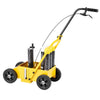 VEVOR Striping Line Marking Machine, 24 x 13 x 35.4 inch, 4-Wheel, Heavy Duty Striping Line Machine with 2-4 inch Adjustable Width, Make Clear Edge Line for Roads, Parking Lots, Sports Field, Yellow