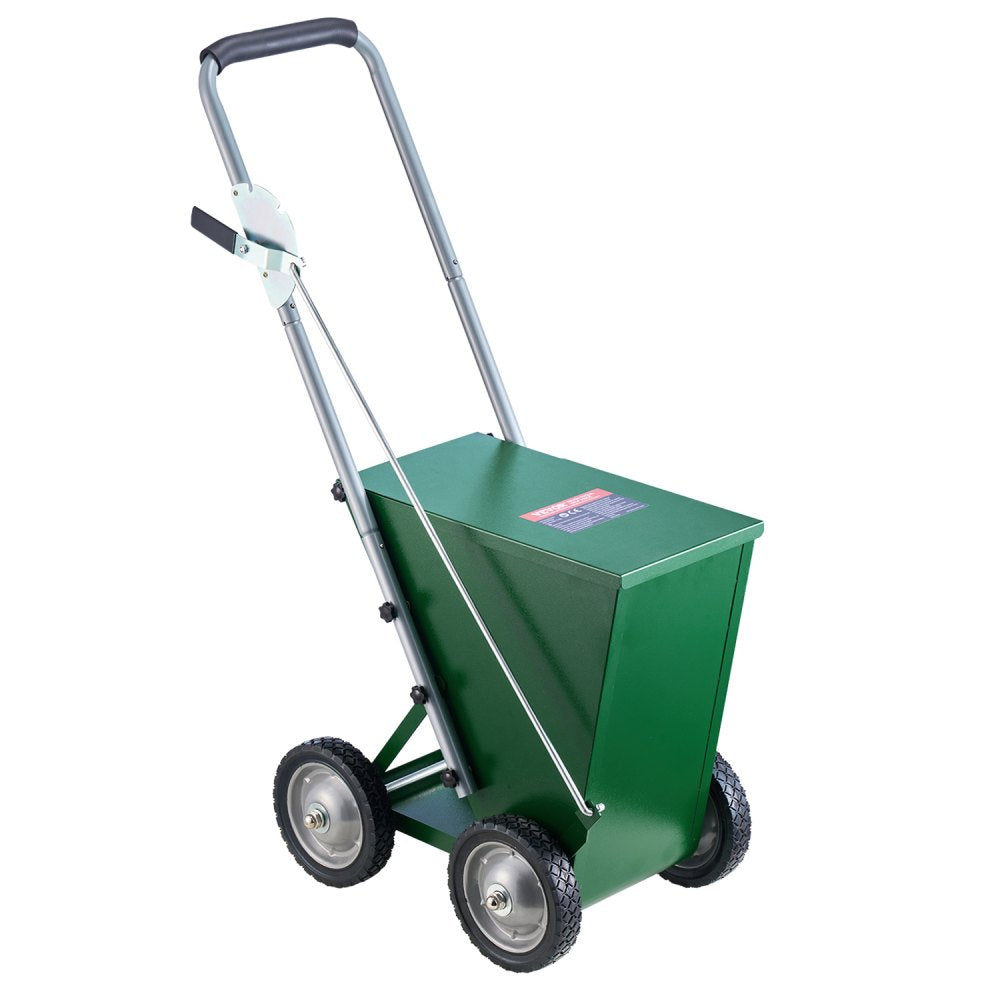 VEVOR Dry Line Marker, 4-Wheel, 2 or 4 in Lines, Field Dry Line Chalker, Adjustable Line Marker, with Rubber Adjustment Handle, 50 lbs Large Powder Capacity, for Baseball and Softball Infield, Green