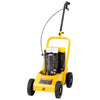 VEVOR Striping Line Marking Machine, 24 x 13 x 35.4 in, 4-Wheel, Heavy Duty Striping Line Marking Machine, Striping Line Machine with Adjustable Width, for Roads, Parking Lots, Sports Field, Yellow