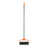 VEVOR Rolling Lawn Aerator, 15 in Manual Push Aerator Roller with 42 Spikes & 60 in Long Handle, Fillable Drum for Added Weight, Heavy-Duty Lawn Soil Penetrator for Garden Yard Compacted Soils