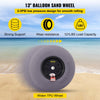 VEVOR Beach Balloon Wheels, 13\" Replacement Sand Tires, TPU Cart Tires for Kayak Dolly, Canoe Cart and Buggy with Free Air Pump, 2-Pack