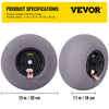 VEVOR Beach Balloon Wheels, 13\" Replacement Sand Tires, TPU Cart Tires for Kayak Dolly, Canoe Cart and Buggy with Free Air Pump, 2-Pack