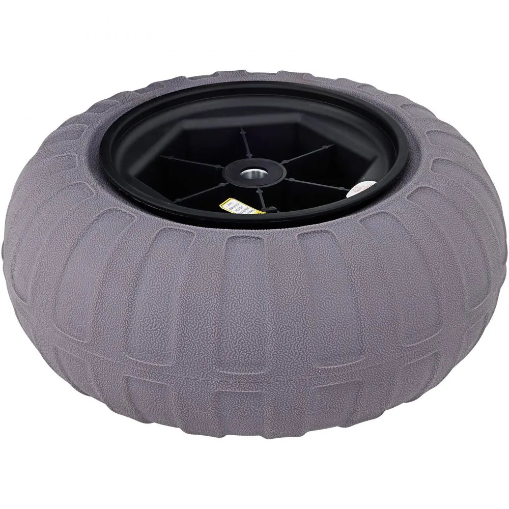 VEVOR Beach Balloon Wheels, 16" Replacement Sand Tires, TPU Cart Tires for Kayak Dolly, Canoe Cart and Buggy with Free Air Pump, 2-Pack