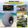 VEVOR Beach Balloon Wheels, 13\" Replacement Sand Tires with 32\" Stainless Steel Axle, TPU Cart Tires for Kayak Dolly, Canoe Cart and Buggy with Free Air Pump, 2-Pack