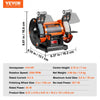 VEVOR Jewelry Polisher, Bench Grinder Polishing & Buffing Machine, 3590RPM Bench Lathe Polisher with 1 Wool Wheel & 1 Abrasive Fiber Wheel & 1 Grinding Wheel & 100pcs Tools