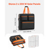 VEVOR Solar Panel Storage Bag for 2 x 200W Foldable Solar Panels, Waterproof Polyester Fiber Solar Panel Carrying Bag with Shoulder Straps, Lightweight Portable for Outdoor Camping, RV Travel