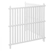 VEVOR 2 Panels Outdoor Privacy Screen, 48 x 48 in Air Conditioner Fence with 19.7 in Ground Stakes, Pool Equipment Enclosure, Strip Vinyl Privacy Fence, Ideal for Trash Can and A/C Units, White