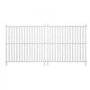 VEVOR 2 Panels Outdoor Privacy Screen, 48 x 48 in Air Conditioner Fence with 19.7 in Ground Stakes, Pool Equipment Enclosure, Strip Vinyl Privacy Fence, Ideal for Trash Can and A/C Units, White