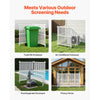 VEVOR 2 Panels Outdoor Privacy Screen, 36 x 45 in Air Conditioner Fence with 19.7 in Ground Stakes, Pool Equipment Enclosure, Strip Vinyl Privacy Fence, Ideal for Trash Can and A/C Units, White