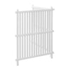 VEVOR 2 Panels Outdoor Privacy Screen, 36 x 45 in Air Conditioner Fence with 19.7 in Ground Stakes, Pool Equipment Enclosure, Strip Vinyl Privacy Fence, Ideal for Trash Can and A/C Units, White