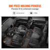 VEVOR Automotive Floor Mats, Fits for Dodge Durango / Jeep Grand Cherokee 2016-2024 / 2016-2021, 3 pcs Front and 2nd Row Liners, All Weather Custom Fit TPE Vehicle Floor Mats, Easy to Clean, Black