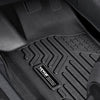 VEVOR Automotive Floor Mats, Fits for Dodge Durango / Jeep Grand Cherokee 2016-2024 / 2016-2021, 3 pcs Front and 2nd Row Liners, All Weather Custom Fit TPE Vehicle Floor Mats, Easy to Clean, Black
