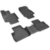 VEVOR Automotive Floor Mats, Fits for Toyota RAV4 (Not for Hybrid or Prime) 2019-2024, 3 pcs Front and 2nd Row Liners, All Weather Custom Fit TPE Vehicle Floor Mats, Easy to Clean for SUV, Black