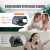 VEVOR Bed Tent, Pongee Fabric, 4 Doors Breathable Dream Tent with 0.28 in Fiber Poles on Bed Privacy, Full Size Block out Light Sleeping Bed Canopy, Fit for Kids Playhouse and Adults Sleeping Tent