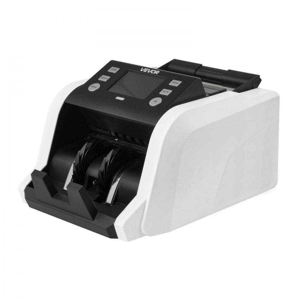 VEVOR Money Counter Machine, 1200 Notes/Minute, Cash Counter with Value Count, UV/MG/IR/DD/DBL/HLF/CHN Counterfeit Detection, TFT Display, Money Counting Machine Mixed Denomination for Dollar and Euro