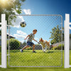 VEVOR Chain Link Fence Gate, 70 x 72 in, Adjustable Chain Link Fence Panel, Fit 3 ft (W) x 4 ft (H) Garden Fence Gate Opening, Rust-Resistant Galvanized Fencing Gate for Farm Posts Not Included