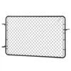 VEVOR Chain Link Fence Gate, 72 x 46 in, Adjustable Chain Link Fence Panel, Fit 2.2-6 ft (W) x 6 ft (H) Garden Fence Gate Opening, Fencing Gate with Plastic Coating, for Farm Black, Posts Not Included