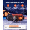 VEVOR Diesel Heater DC 12V 10 L/2.6 Gal Large Fuel Tank Diesel Air Heater, For Various Vehicles, Fast Heating, with Bluetooth App Control, Remote Control and LCD Panel, Automatic Altitude Compensation