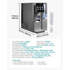 VEVOR Ice Maker Water Filter Dispenser, 4-in-1 Countertop Ice Making Machine with Room Temperature, Hot & Cold Water, 6-Stage RO Filter + Mineralization Filter, Multi-Functional for Home Office Party