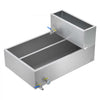 VEVOR Maple Syrup Evaporator Pan, 35 Gallon, 509 Cups of 8.8oz Maple Syrup, Flat Evaporator Pan with Thermometer, 2 Valves and 3 Heating Methods, Stainless Steel Maple Syrup Pan for Home, Outdoor